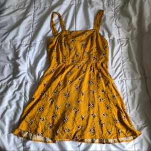 yellow floral dress